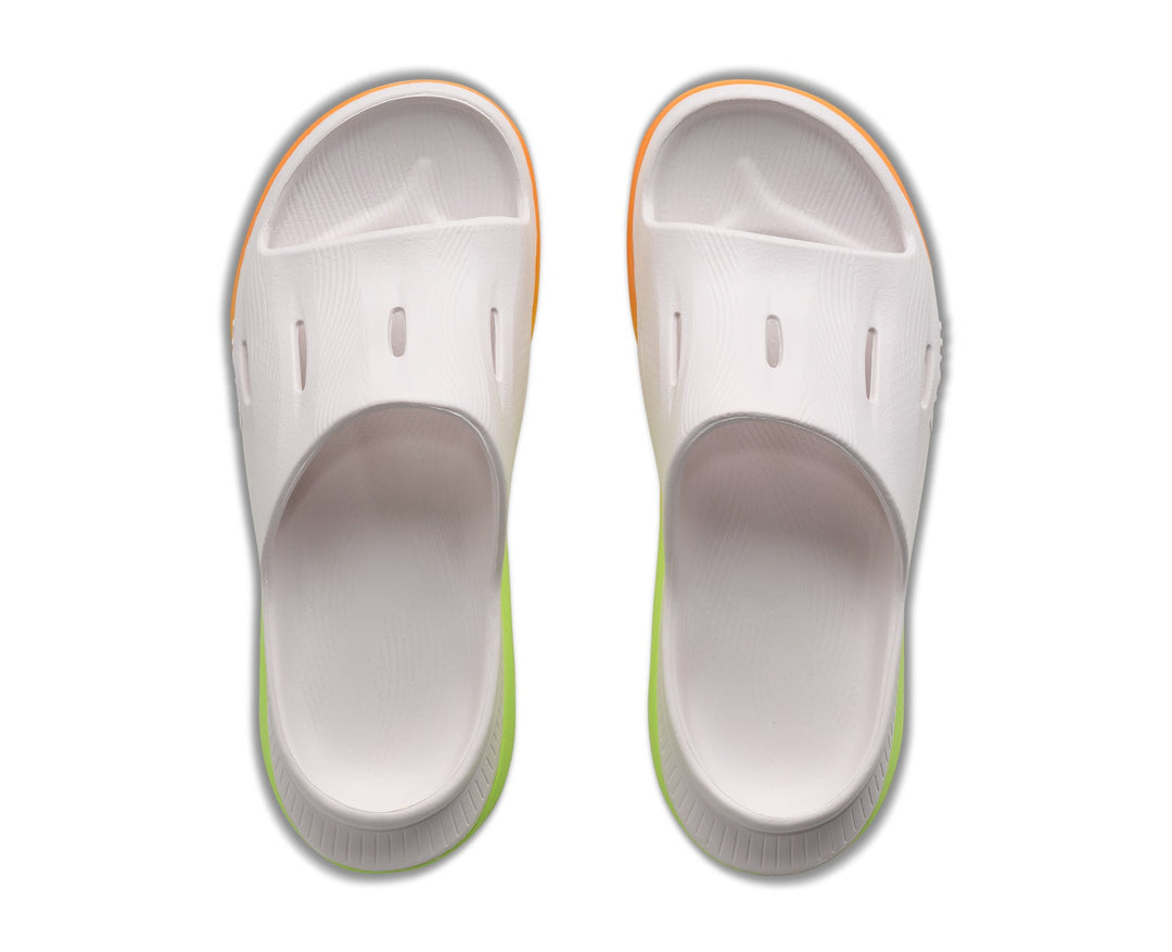 Hoka U ORA RECOVERY SLIDE 3 White / Neon Yuzu