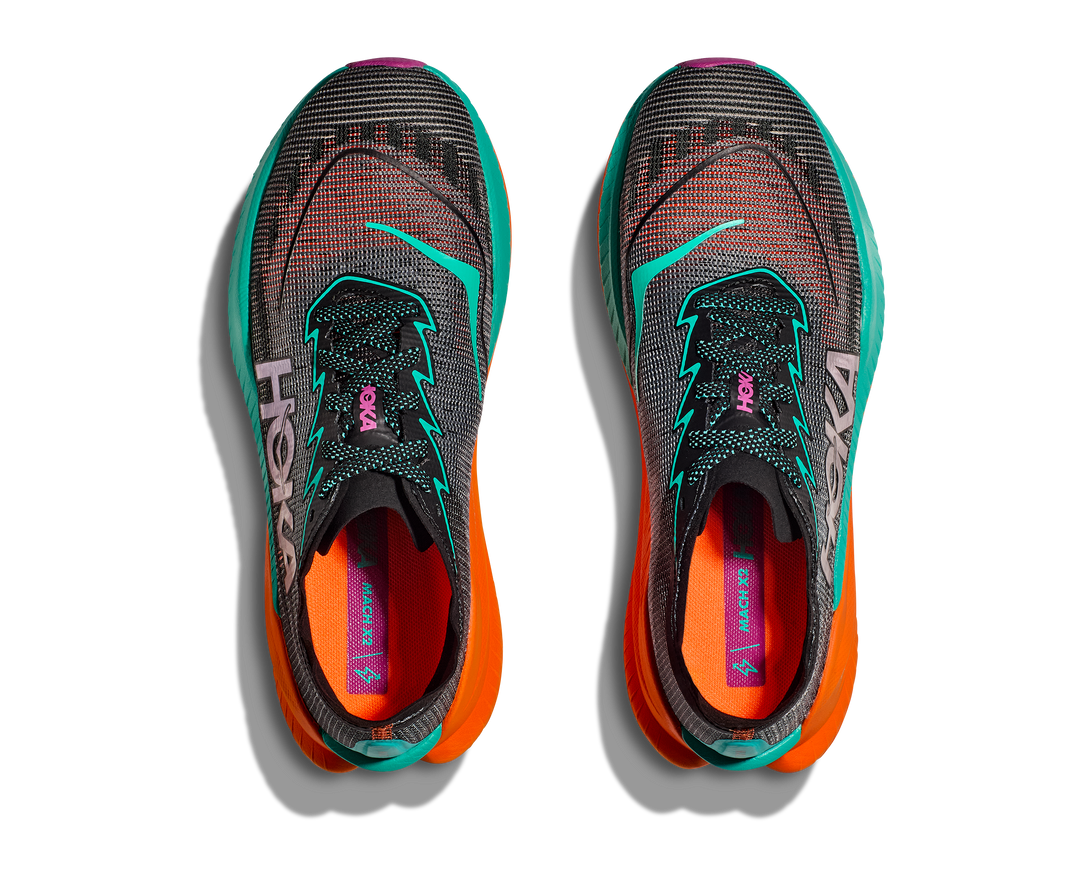 Hoka W MACH X 2 Black / Electric Aqua