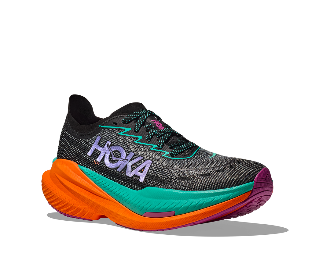 Hoka M MACH X 2 Black / Electric Aqua