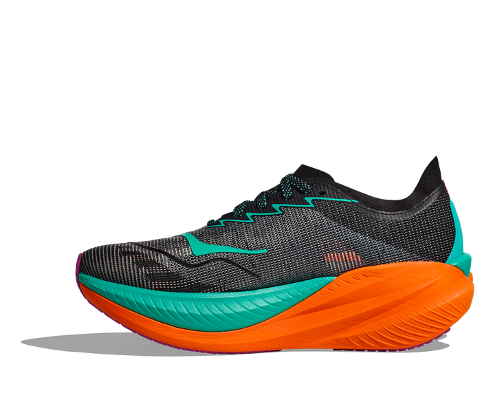 Hoka M MACH X 2 Black / Electric Aqua