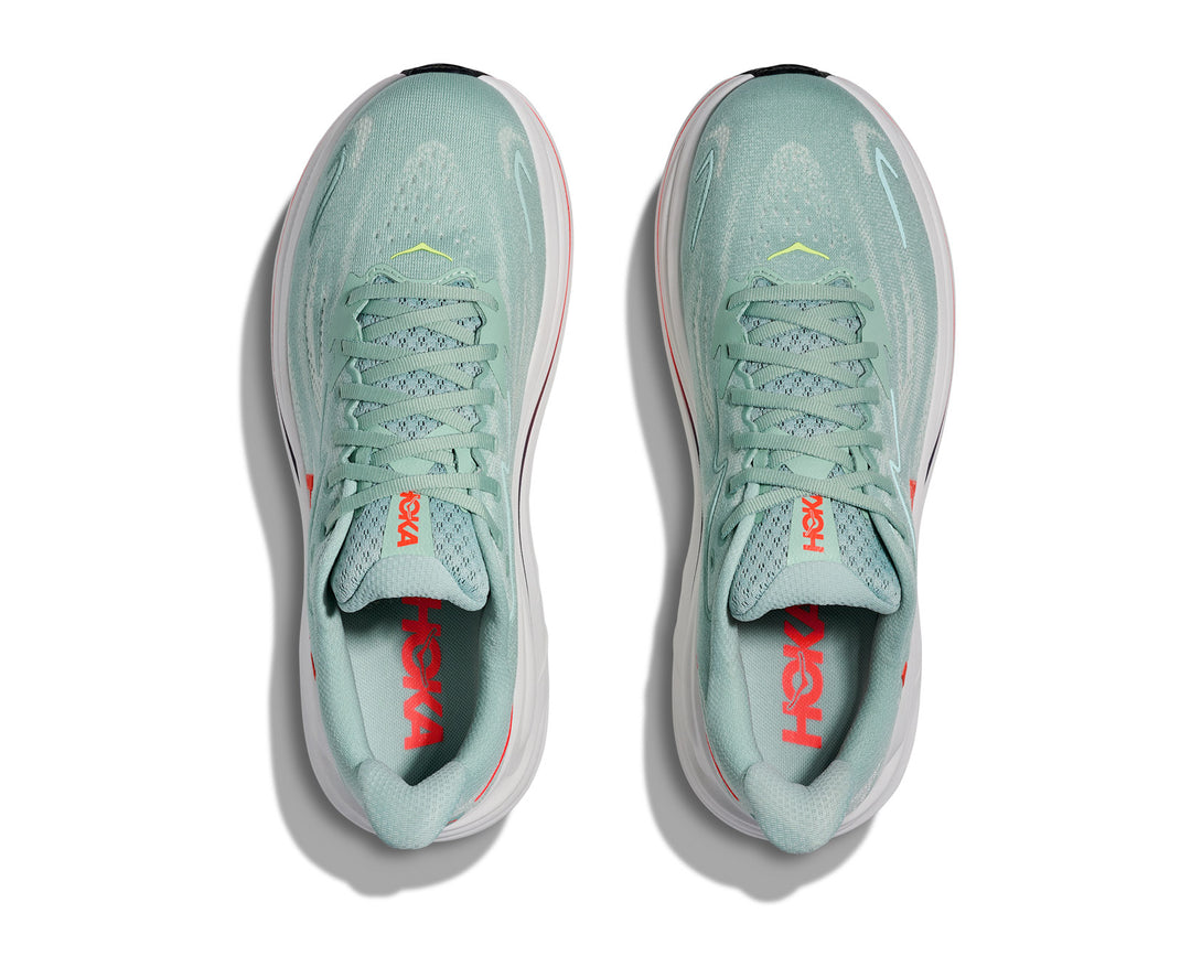 Hoka M CLIFTON 10 WIDE Sage / Neon Flame