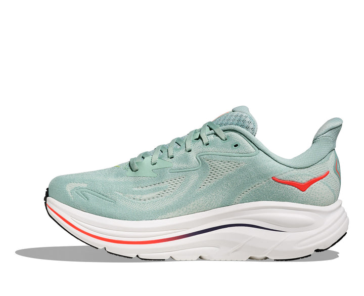 Hoka M CLIFTON 10 WIDE Sage / Neon Flame