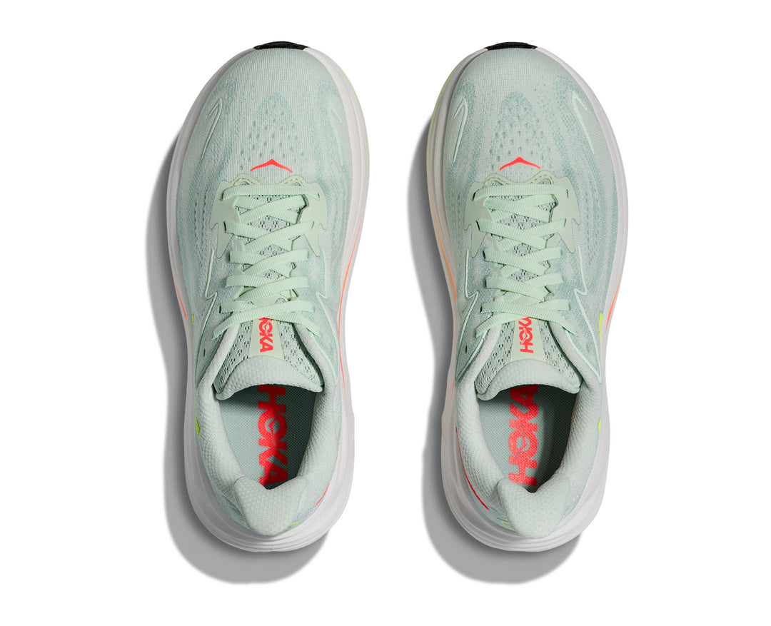 Hoka W CLIFTON 10 Sea Glass / Neon Flame