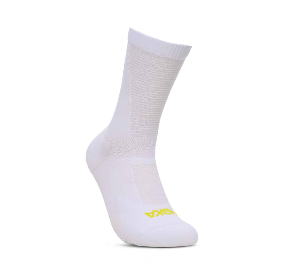 Hoka U RACE DAY CREW SOCK White