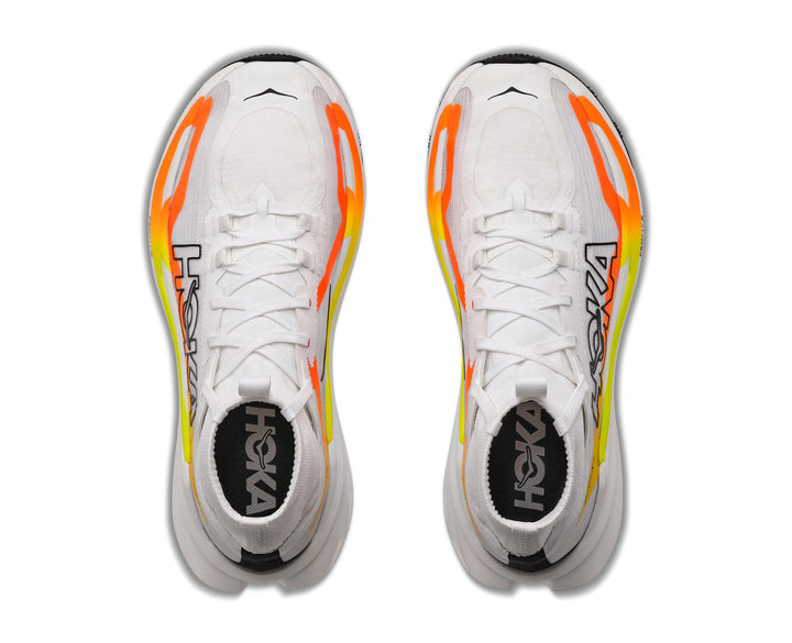 Hoka M TECTON X 4 Frost / Neon Tangerine