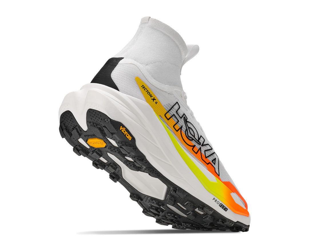 Hoka W TECTON X 4 Frost / Neon Tangerine