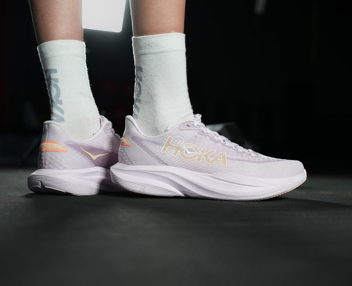 Hoka W MACH 7 Lilac Cream / Tangerine Glow