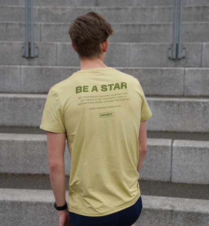 Saysky Statement Pace T-Shirt Green Melange