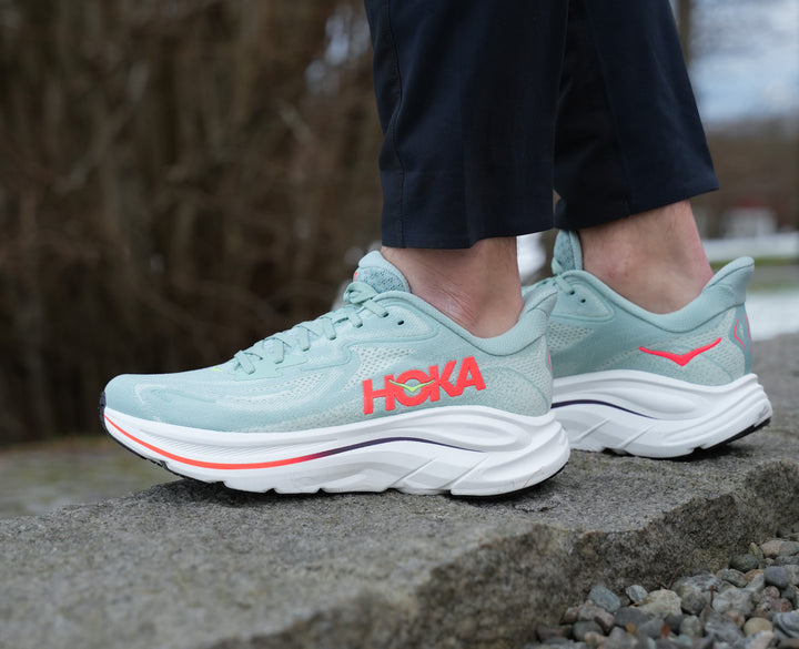 Hoka M CLIFTON 10 WIDE Sage / Neon Flame