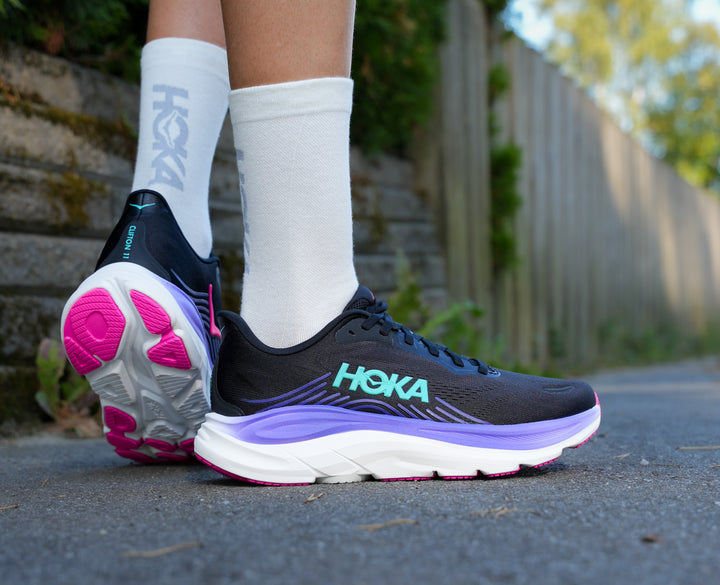 Hoka W CLIFTON 11 Black / Neon Nebula
