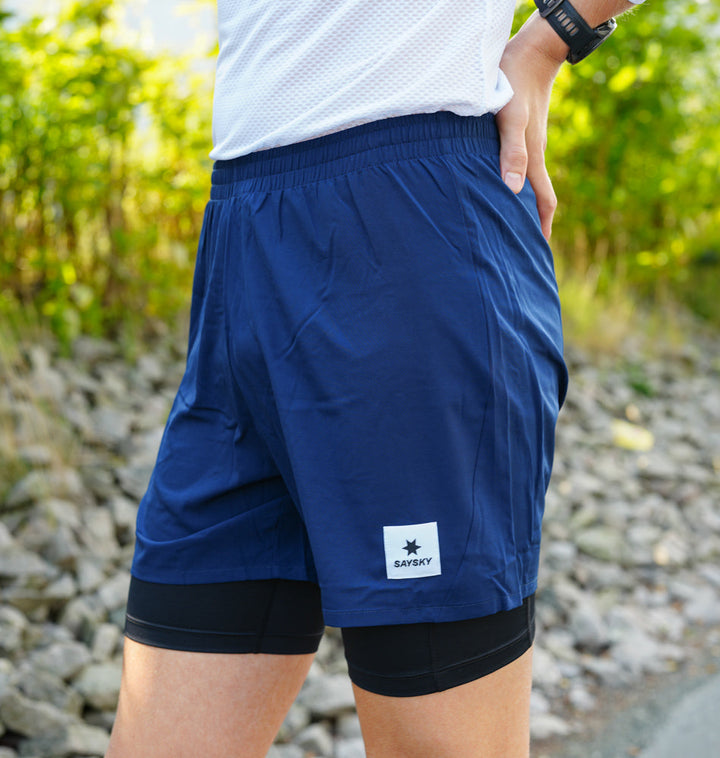 Saysky 2 in 1 Pace Shorts 5" Blue