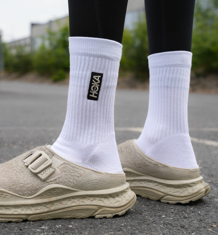 Hoka U LIFESTYLE CREW SOCK White