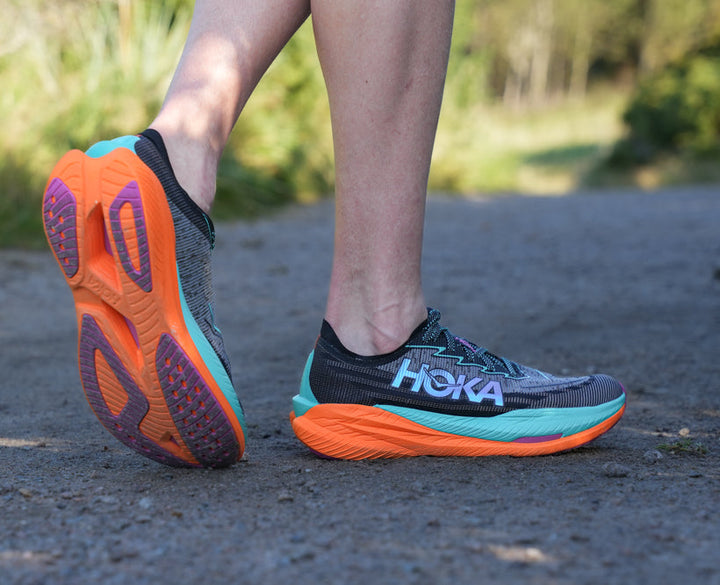 Hoka M MACH X 2 Black / Electric Aqua