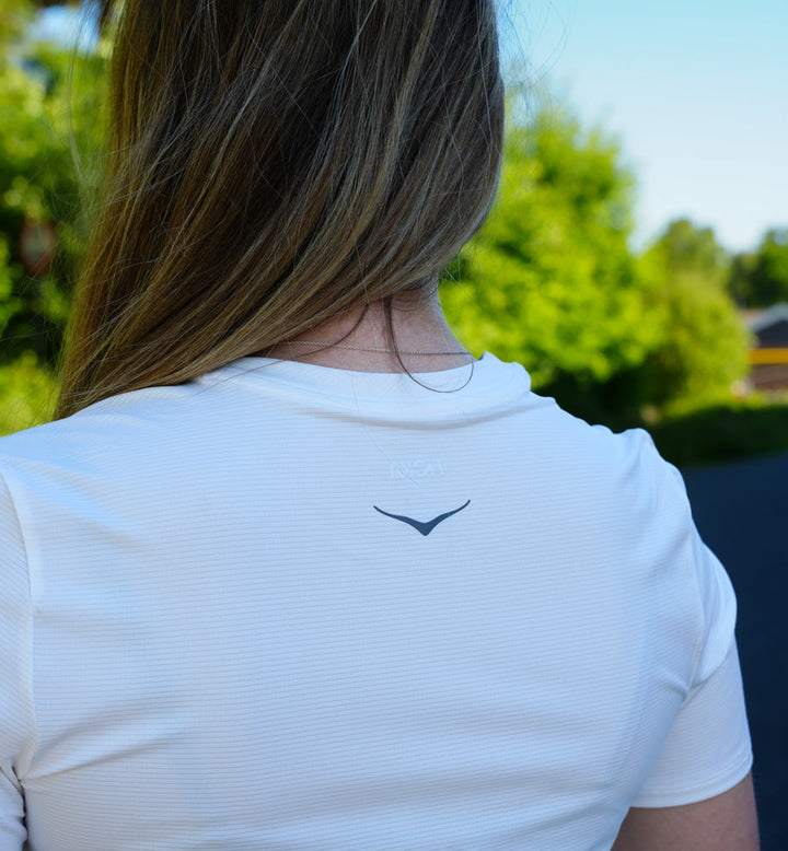 Hoka W EVERYRUN SHORT SLEEVE White