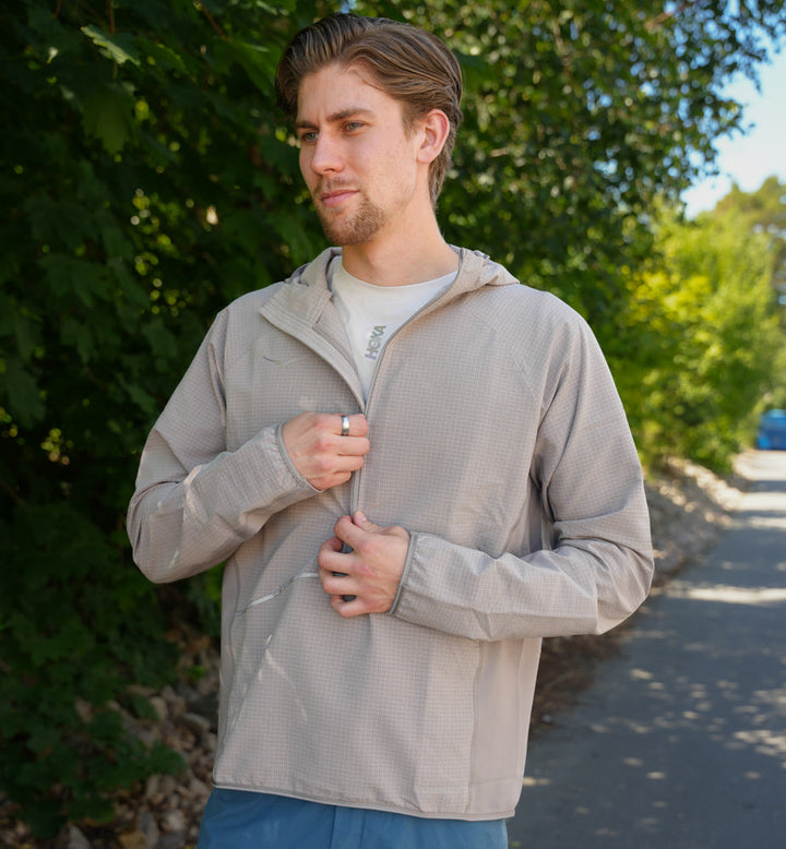 Hoka M SKYGLOW HALF-ZIP Pebble Grey