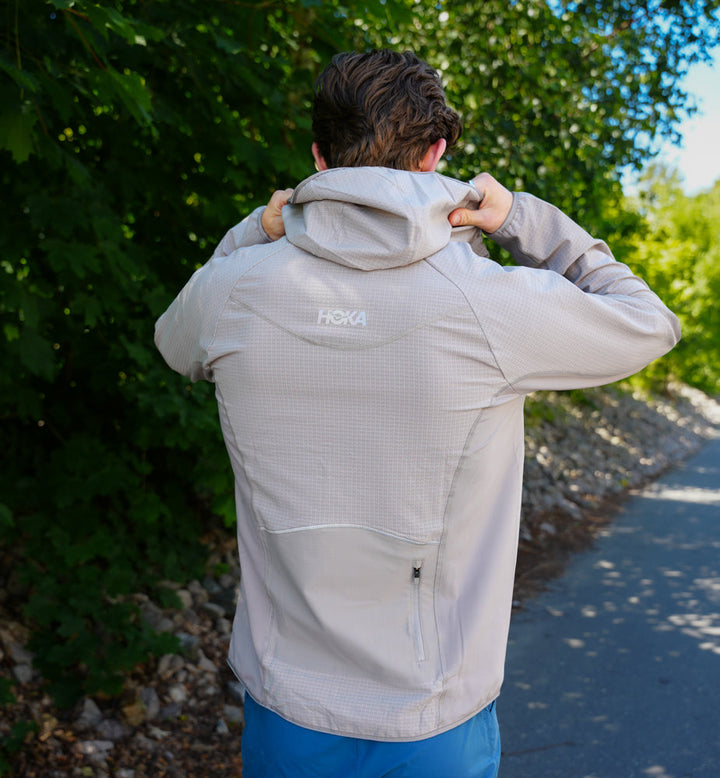 Hoka M SKYGLOW HALF-ZIP Pebble Grey