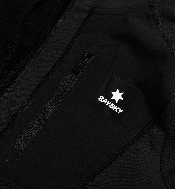 Saysky Combat Half Zip Fleece Hoodie Black