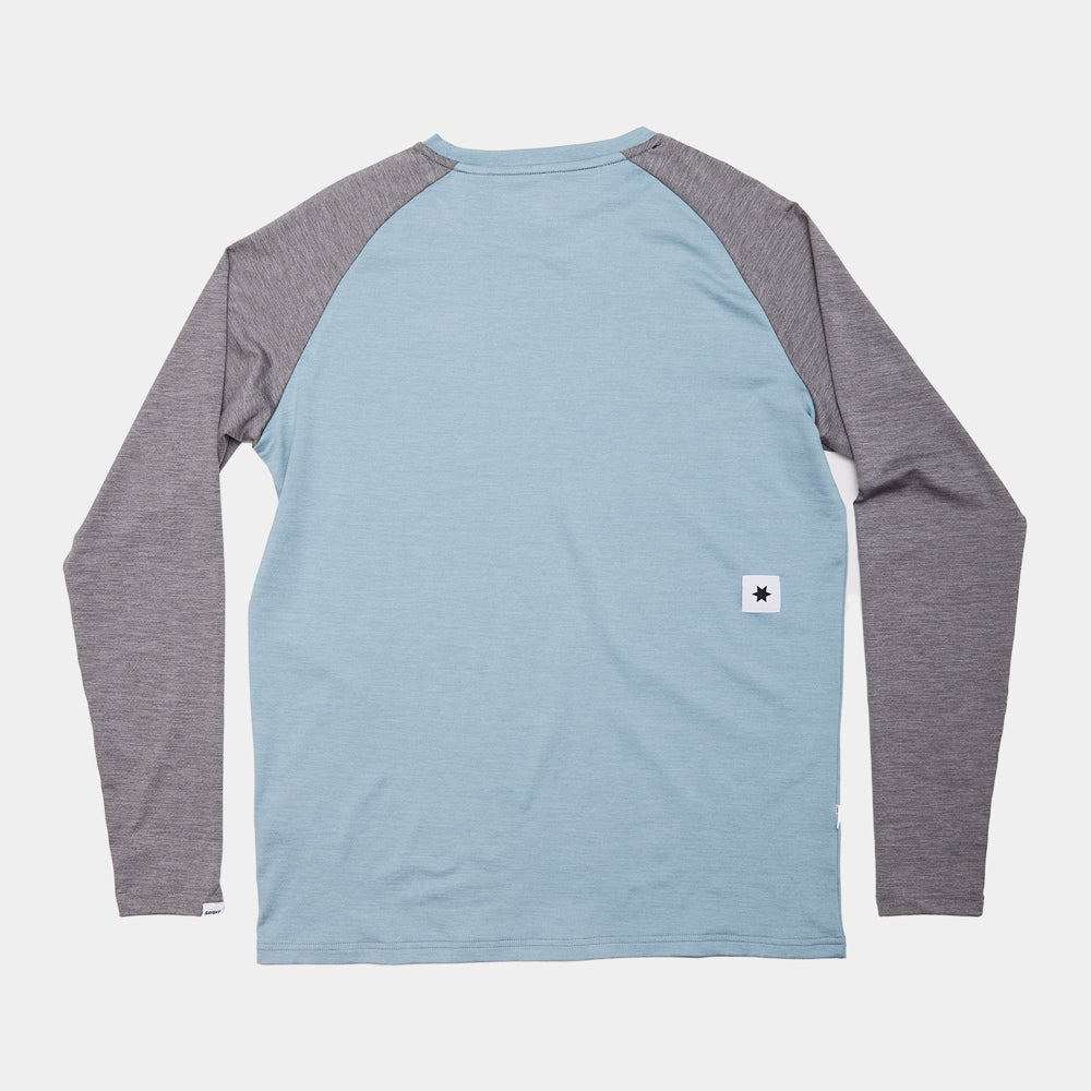 Saysky Logo Pace Long Sleeve Blue Melange
