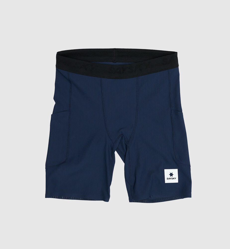 Saysky Combat+ Rib Short Tights 8" Blue