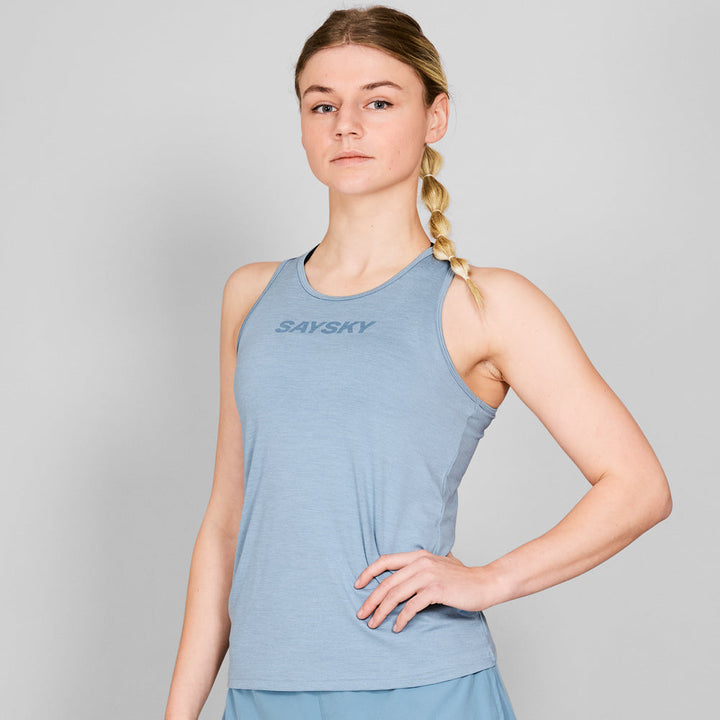Saysky W Logo Pace Top Blue Melange