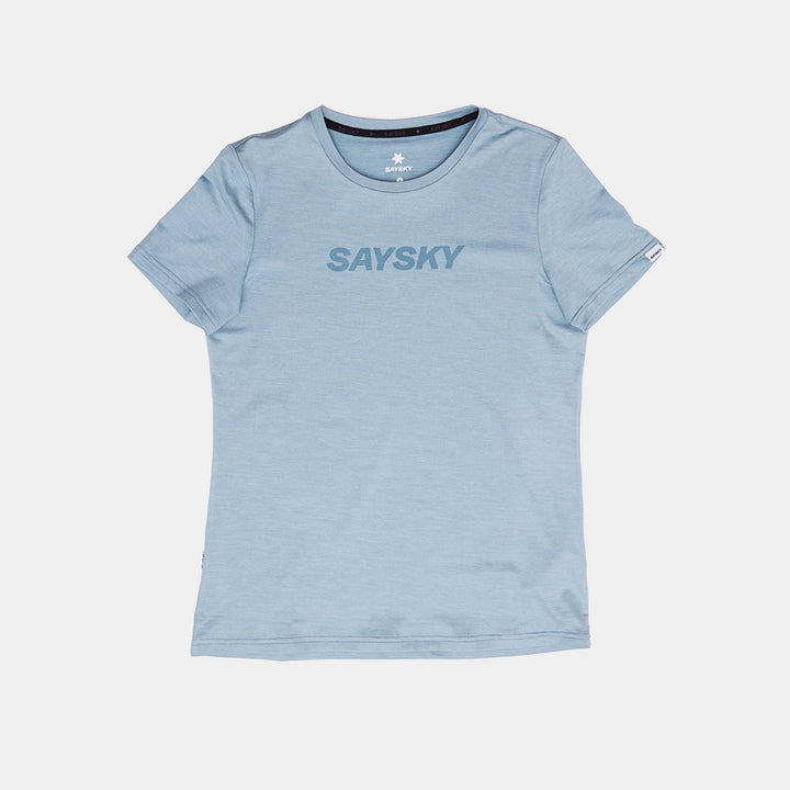 Saysky W Logo Pace T-Shirt Blue Melange