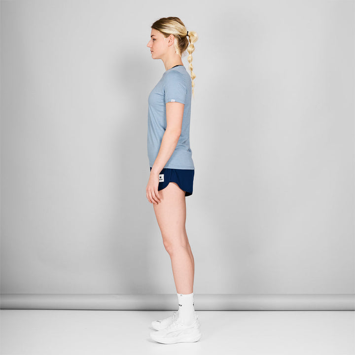 Saysky W Logo Pace T-Shirt Blue Melange