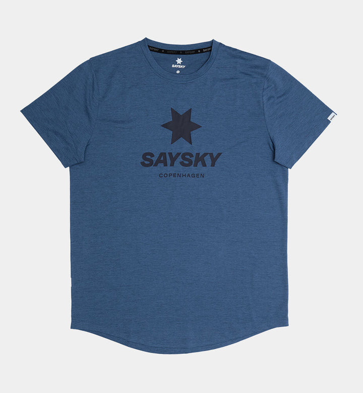 Saysky Logo Combat Pro T-shirt Blue