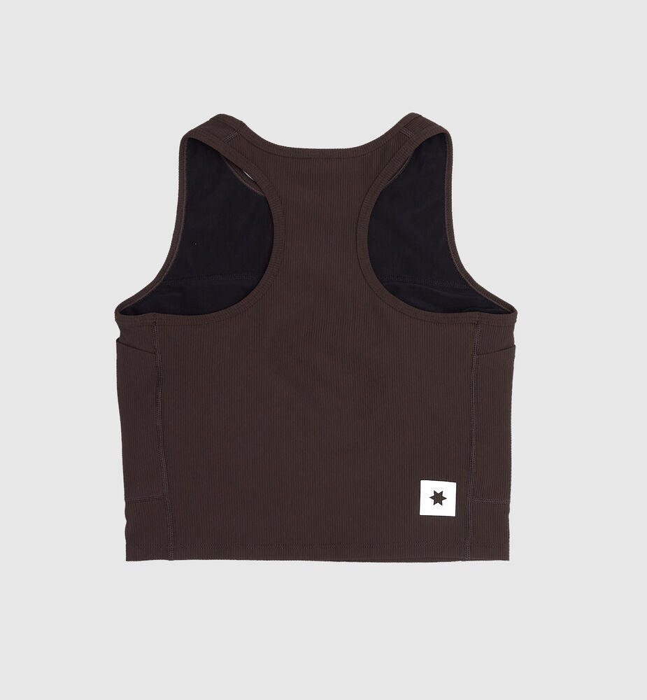 Saysky W Combat Rib Crop Top Coffee