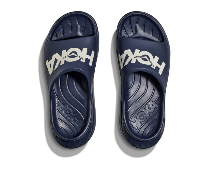 Hoka U ORA ATHLETIC SLIDE Varsity Navy / White